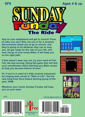 Sunday Funday - The Ride (USA) (Unl) box cover back